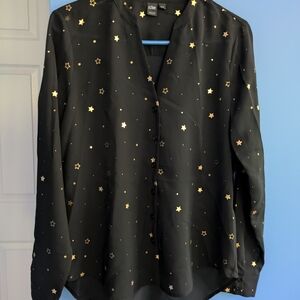 Sheer, Golden Star Shirt Medium.
